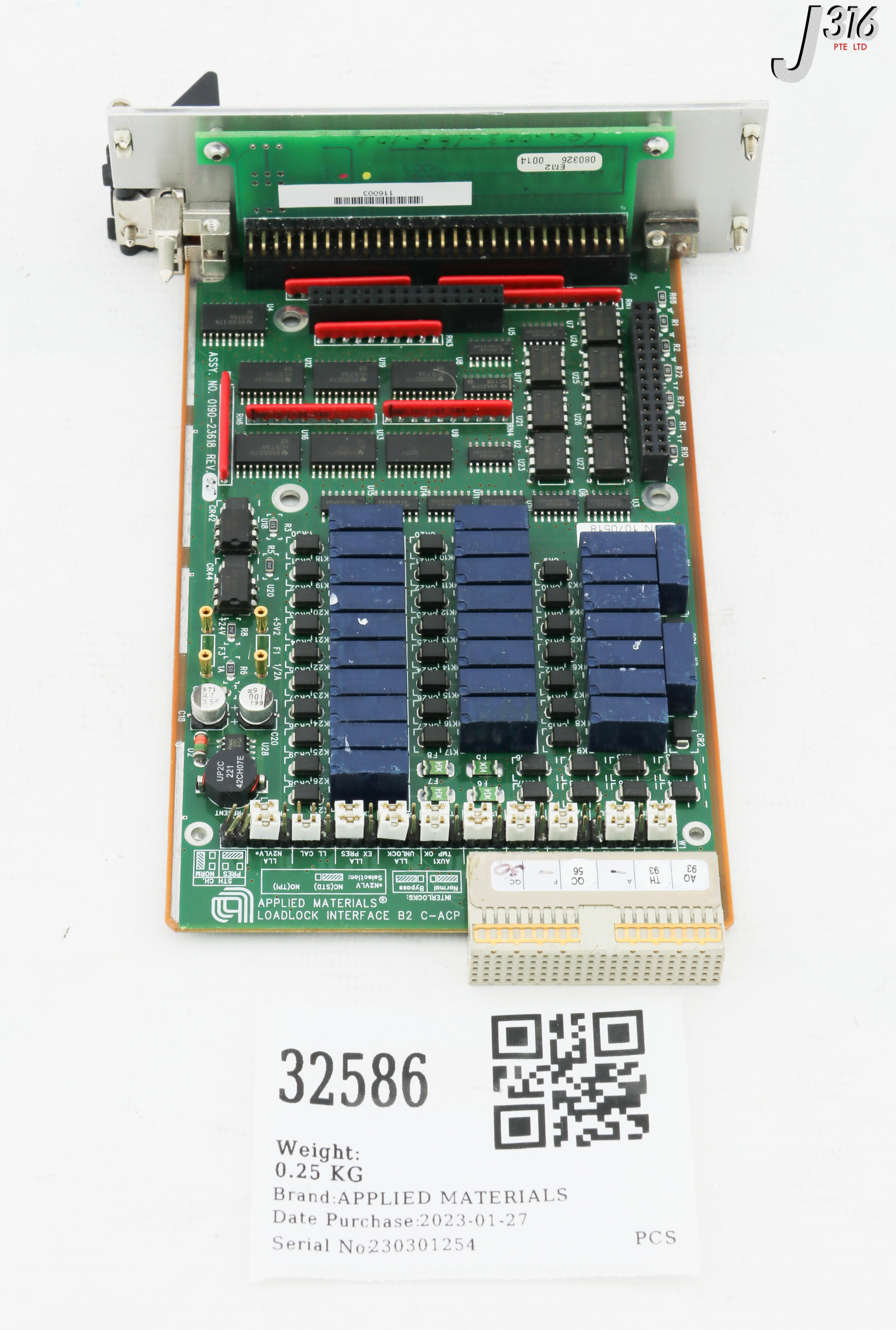 32586 APPLIED MATERIALS PCB ASSY, LOADLOCK I/F B2 C-ACP, AS00628